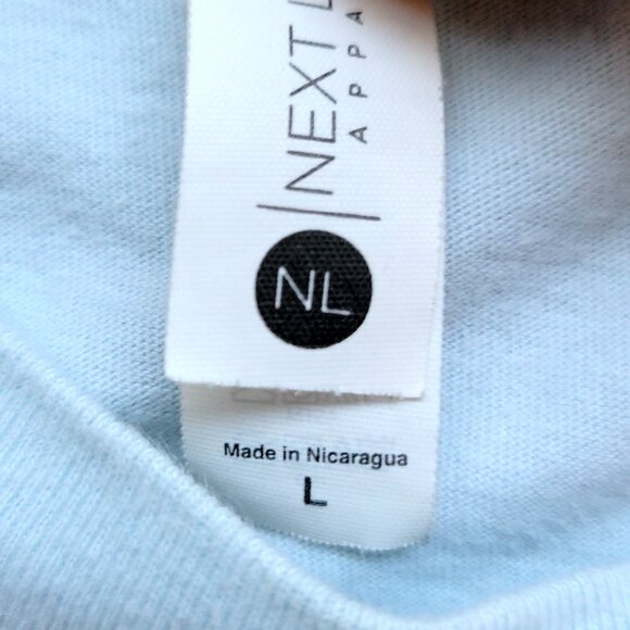 Next Level Men's Blue and Pink Anime T-shirt - Picture 5 of 7